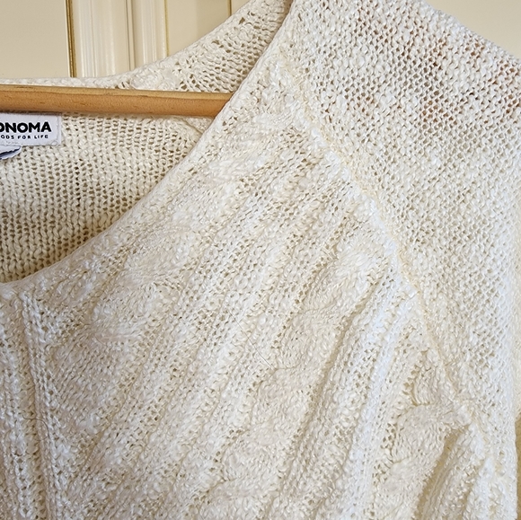 Off white sweater, Size Small; excellent condition. - Picture 3 of 4